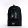 A backpack with a lightning with an increase, 55l, 5 external pockets, black color