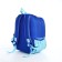 A backpack with a zipper, the color is blue/blue