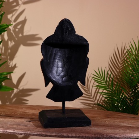 Souvenir "Head of Buddha" Albezia 45 cm-3