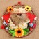 Amulet - panel "brownie", 16-22cm, mix