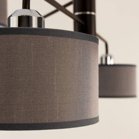 Suspended chandelier Citilux "Form" CL428281, 82x82x45 cm, 8x60W, E27, brown color-12
