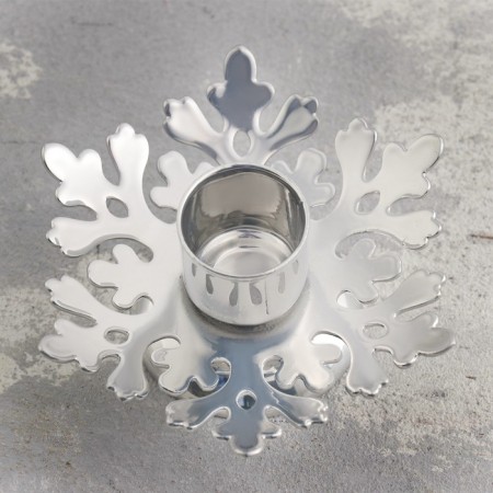Smost Smost Metal for one candle, 9.2x9.2x4.1 cm, chrome-2