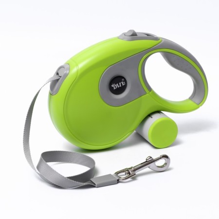 Diil roulette, 8 m, up to 50 kg, tape, rubberized pen, green with gray