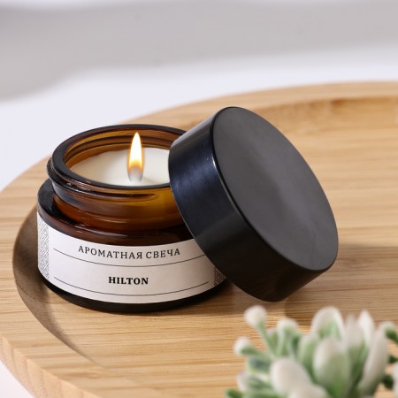 Aromatic candle in the Bank "Hilton", soy wax, 12 g