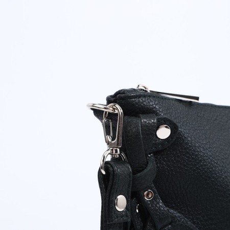 Richet Cross-Boda Bag on a zipper, external pocket, green color-4