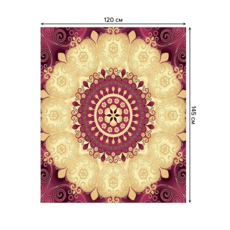 The tablecloth “Blooming heat”, rectangular, Saten, size 120x145 cm-1