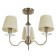 Avtal chandelier 3XE14 40W bronze 58x58x80 cm Bayerlux