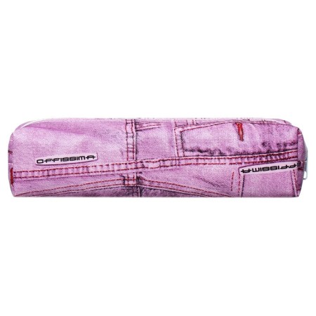 School Penal on the zipper "Jeans" Calligrata, lilac-2