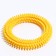 Toy "Ring with spikes No. 6", 15.5 cm, yellow