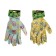 Garden, nylon gloves, with nitrilum semi -recess, size 10, color mix, Greengo
