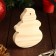 Harvesting for creativity Snowman suspension, 8.2x6.3x1.2, pine