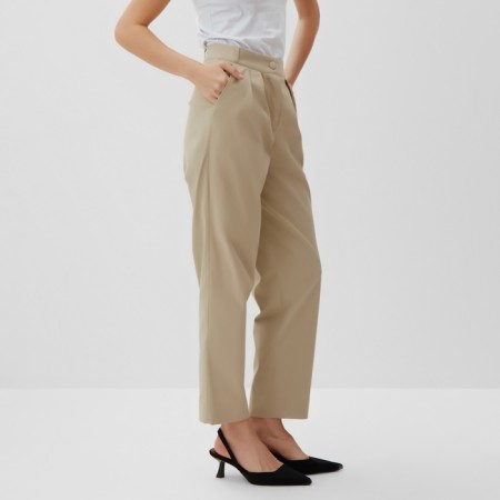 Women's pants Minaku: Safari beige color, rr 52-2