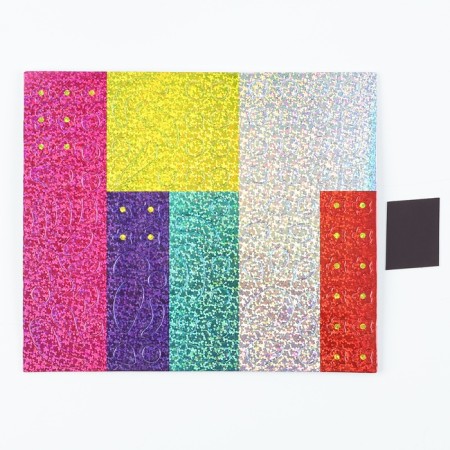 Mosaic sticker with uniform stickers and magnet "Fabulous Unicorn"-3