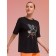 Female T -shirt, size 44, black color