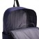 Youth backpack from textiles with a zipper, waterproof, 4 pockets, blue color