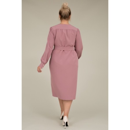 Women's dress, size 46, pink color-4