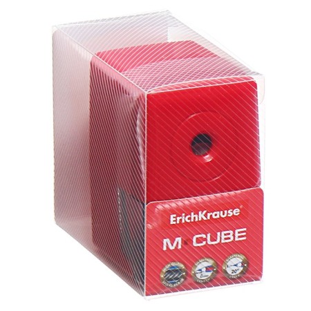 Carpet 1 Erichkrause M-Cube, with a container and the mounting mechanism to the table, a hole with a diameter of 8 mm, red-9