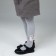 Pantyhose children, color gray melange, height 104-110 cm
