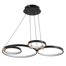 Светильник "Деста" LED 180Вт чёрно-золотой 70х56х3,5 см BayerLux