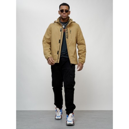 Sports male jacket, size 54, beige color-6