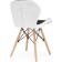 Wooden chair PC-027 array of beech/metal/eco-leather, natural/black 45x53x73 cm