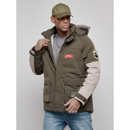 Winter jacket, size 54, khaki color-4