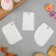 A set of confectionery spatula Konfinetta "Sweets" 11.5 × 8 cm, 11.2 × 6.5 cm, 10 × 7 cm, 3 pcs