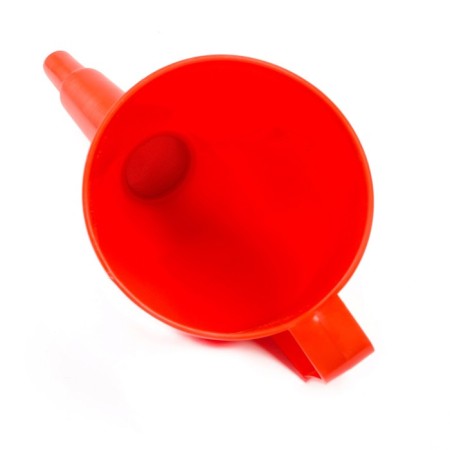 Flood funnel with an angular nose, with a net, collapsible, diameter 123 mm, length 325 mm, mix-5