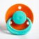 Latex-Latex classic “berry” nipple with a ring, from 0 months., Mix color