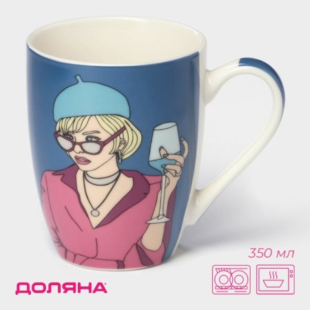 Porcelain share mug "Feeling" calm ", 350 ml