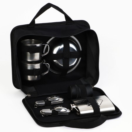 A set of dishes for a picnic tourist "Bear", 8 items-2