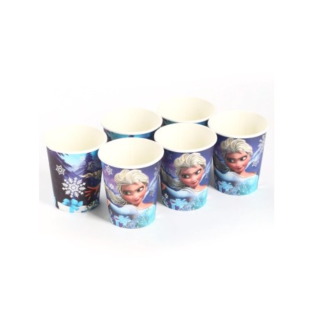 A one -time paper glass with embossing, 250 ml, cold heart-2