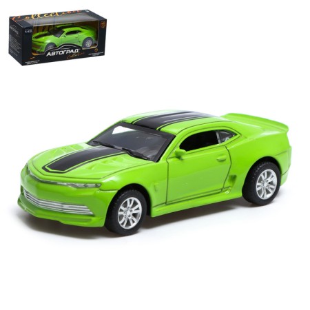 Metal machine "Race", inertial, scale 1:43, green color