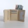 Women's wallet on the button, white color