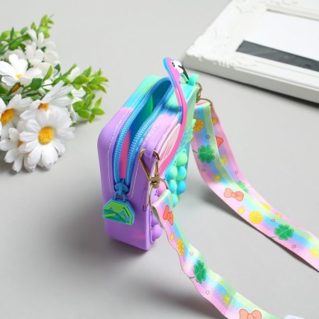 Killer-blooper with carbine silicone "Bubbles anti-stress. Flamingo" MIX 9x3.5x14 cm-4