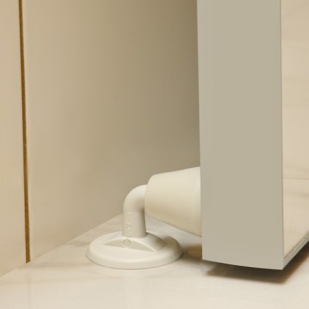 Lockland door limiter, curved, rice color-5