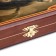 Bull backgammon, wooden board 40 x 40 cm, with a field for playing checkers