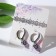 Earrings with rhinestones "Anyutina Eye" Color color in silver