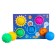 A set of developing tactile balls "Cosmos", with a squeak, 5 pcs, crumb I