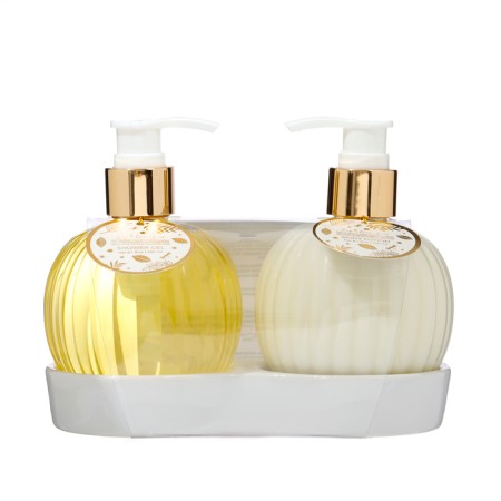 Gift set Elegant Golden Leaf: shower gel 240 ml, lotion 240 ml