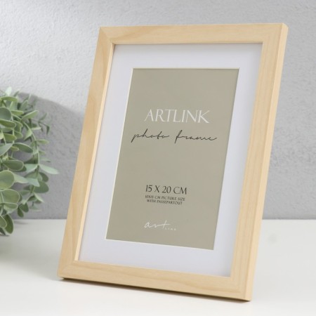 Photo frame MDF "Ellis" 15x20 cm, with a paspartm, natural 76716-2