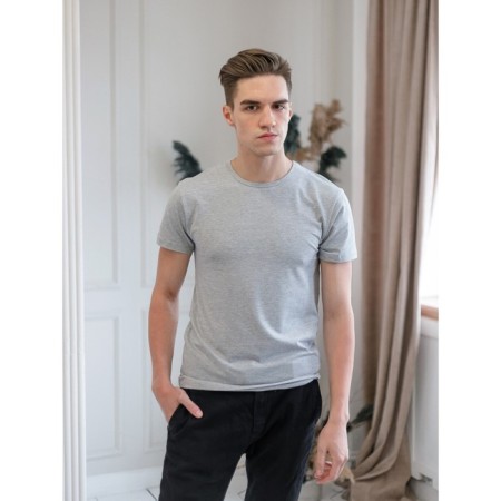 Male T -shirt, size 44, white color-3