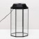 Aquarium "octagonal" with a lid, 24 liters, 25 x 25 x 46/50 cm, black