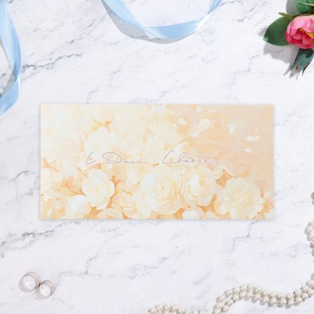 Money envelope "Happy Wedding Day!" White flowers, 16.5 x 8 cm-1