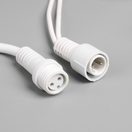 Garland "fringe" 3 x 0.6 m, IP65, UMS, white thread rubber, 160 LED, white glow, 220 V-5