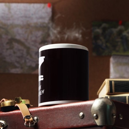 A mug with sublimation "do not throw our own" 320 ml-1