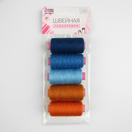 A set of thread jeans No. 1, 20/2, 200 m, 5 pcs, color colorful color-1