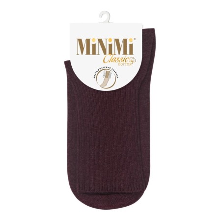 Women's socks mini cotone, size 35-38, color Bordo