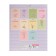 A set of subject notebooks of 10 objects of 48 sheets "Striped Life", cover shaky cardboard, glossy lamination, texture, offset unit