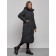 Coat insulated winter female, size 42, black color